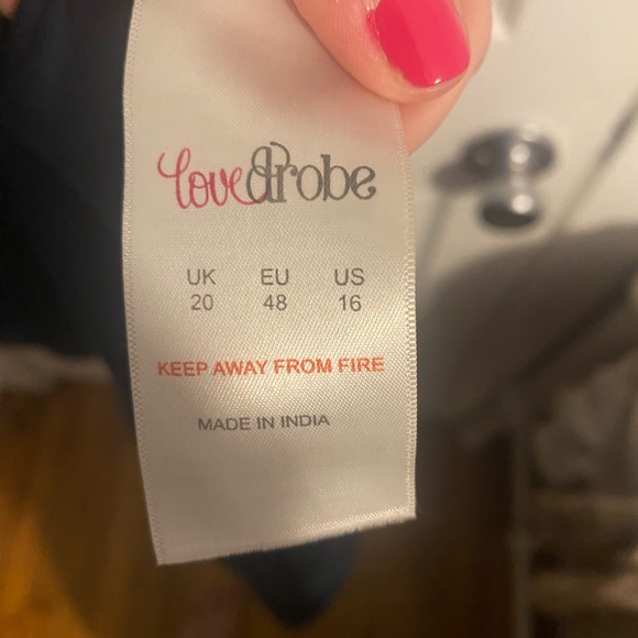 Navy floor length gown - Picture 5 of 7